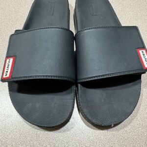 Hunter Charcoal Slide Footwear